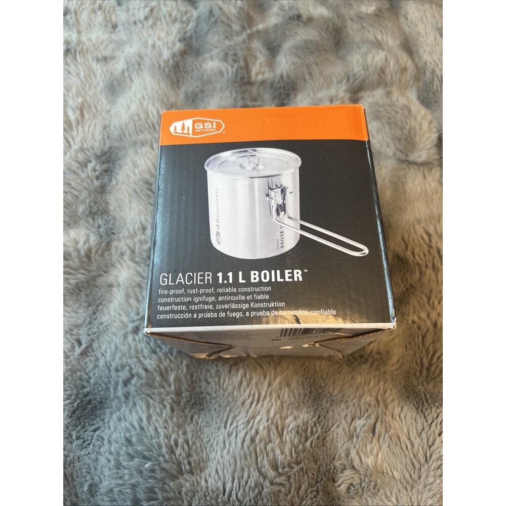 GSI Glacier Stainless 1.1 L Boiler Camping Cookware Rust Proof